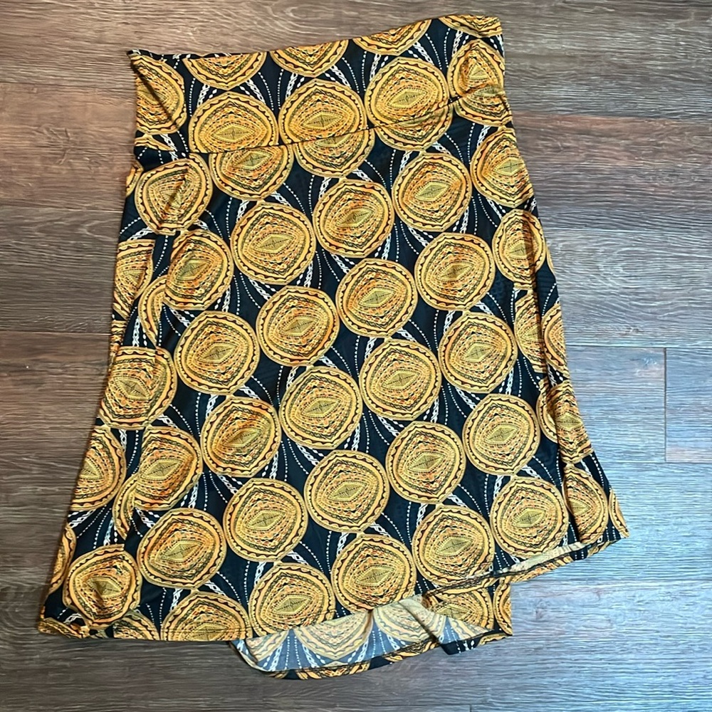 Tribal print midi skirt